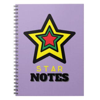 鮮やかTriple Star NOTESスパイラルノートブック ノートブック
