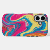 鮮やかTye-Dye大理石の電話ケースデザイン Case-Mate iPhoneケース (裏面 (横))