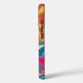 鮮やかTye-Dye大理石の電話ケースデザイン Case-Mate iPhoneケース (裏面 / 左)