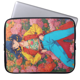 "鮮やかVogue: カラフル Girl Laptopバッグ" ラップトップスリーブ