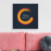 鮮やかZen Canvas Print キャンバスプリント (インサイチュ (リビング))