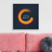 鮮やかZen Canvas Print キャンバスプリント (インサイチュ (リビング))