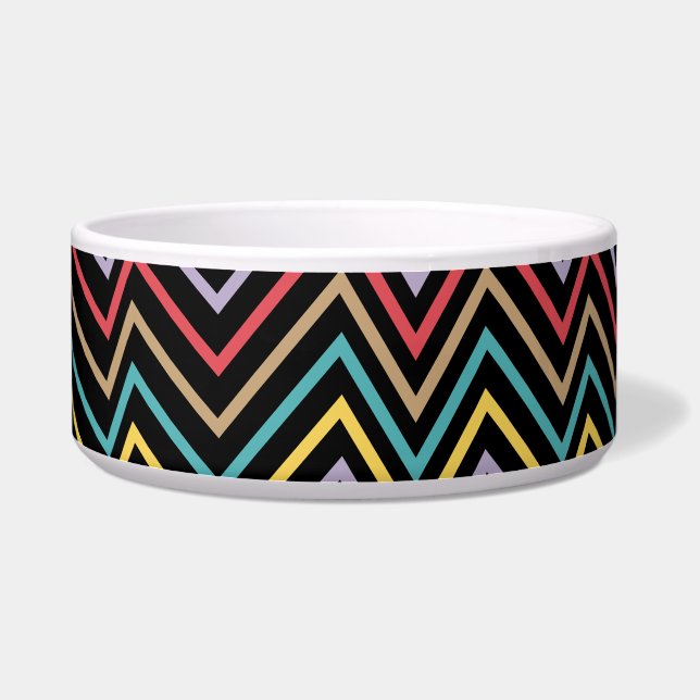 鮮やかZigZag Symphony A Burst of カラフル Energy ボウル (右)