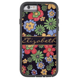 鮮カスタムやかなカラフル花をパーソナライズ iPhone 13ケース