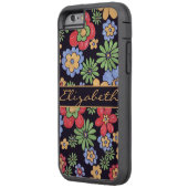 鮮カスタムやかなカラフル花をパーソナライズ Case-Mate iPhoneケース (裏面左)