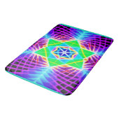 鮮カラフルやかな模様 バスマット (アングル)