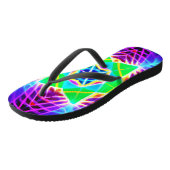 鮮カラフルやかな模様 ビーチサンダル (アングル)