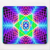 鮮カラフルやかな模様 マウスパッド (正面)