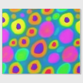 鮮カラフルやかな花のラッピング紙 ラッピングペーパー (フラット)