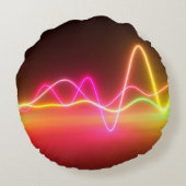 鮮カラフル明なネ白熱［赤熱］光を放つオン等化器ムー ラウンドクッション (裏面)