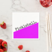 鮮クール鮮ピンク斜めウェッジピックボール文字 スタンダードカクテルナプキン (インサイチュ)