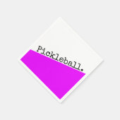 鮮クール鮮ピンク斜めウェッジピックボール文字 スタンダードカクテルナプキン (角)