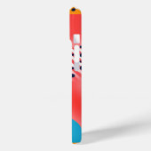 鮮ストライプやかな色の形と形 Case-Mate iPhoneケース (裏面 / 左)