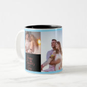 鮮パーソナライズされたはっきりしたやかなバレンタイン ツートーンマグカップ (正面左)