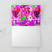 鮮ポップ・アートのやかな花 サンキューカード (内部)