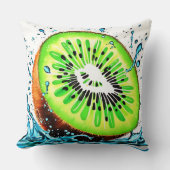 鮮度のキウイスプラッシュ クッション (正面)