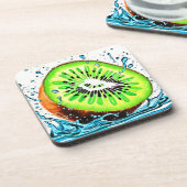 鮮度のキウイスプラッシュ コースター (左側)