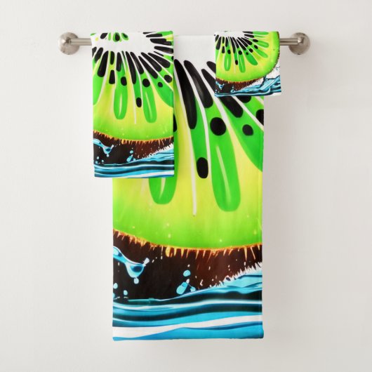 鮮度のキウイスプラッシュ バスタオルセット (インサイチュ)