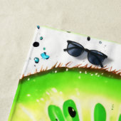 鮮度のキウイスプラッシュ ビーチタオル (インサイチュ)