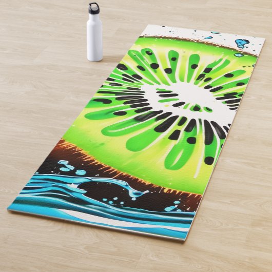 鮮度のキウイスプラッシュ ヨガマット (インサイチュ)