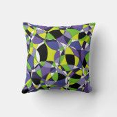 鮮度の色の抽象芸術パターン要約，アート， g クッション (裏面)