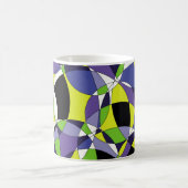 鮮度の色の抽象芸術パターン要約，アート， g コーヒーマグカップ (中央)
