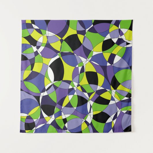 鮮度の色の抽象芸術パターン要約，アート， g タペストリー (正面)