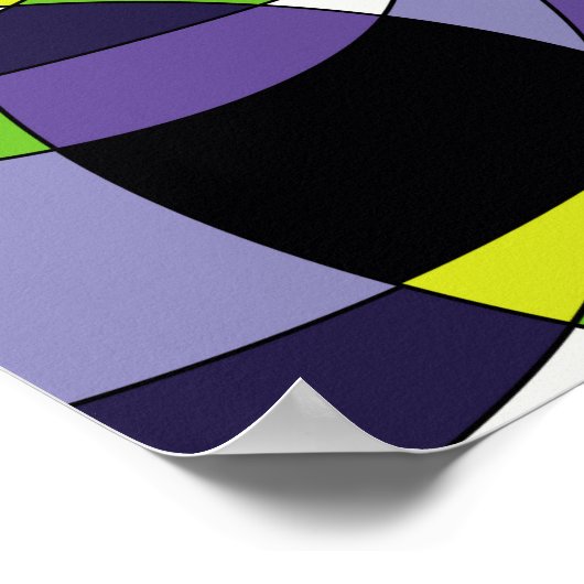 鮮度の色の抽象芸術パターン要約,アート, g ポスター (角)