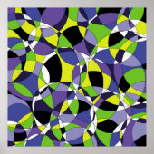 鮮度の色の抽象芸術パターン要約,アート, g ポスター (正面)