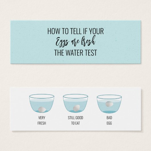 鮮度顧客情報カード用卵試験 (正面&裏面)