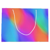 鮮明なホログラフィックモノグラム抱き枕 ラージペーパーバッグ (裏面)