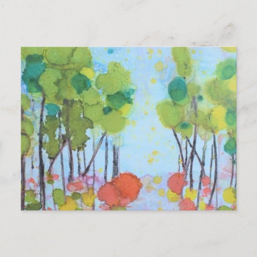 鮮明な秋の日 – はがき (正面)