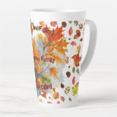 鮮明な空気と居心地の良いシップス:秋マグ鮮やかリーフ カフェラテマグ (右アングル)