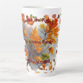 鮮明な空気と居心地の良いシップス:秋マグ鮮やかリーフ カフェラテマグ (正面)