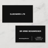 鮮明な – 名刺 (正面/裏面)