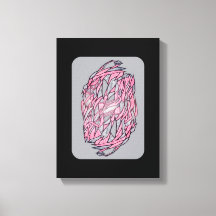 鮮烈なコントラスト: 現代幾何学抽象プリント