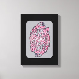 鮮烈なコントラスト: 現代幾何学抽象プリント キャンバスプリント