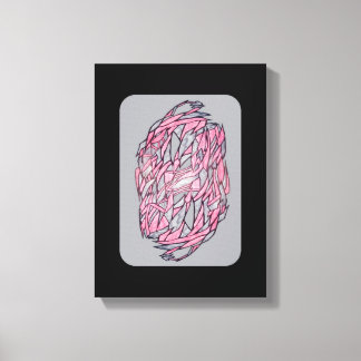 鮮烈なコントラスト: 現代幾何学抽象プリント キャンバスプリント