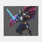 鮮烈な騎士 フリースブランケット (正面(横))