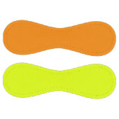 鮮無地のやかなオレンジ色とネオンイエロー色 ソフトボール (パネル)