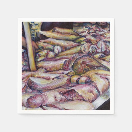 鮮魚との友愛 スタンダードカクテルナプキン (正面)