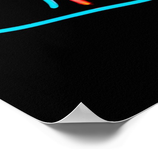 鮮魚ネオン ポスター (角)