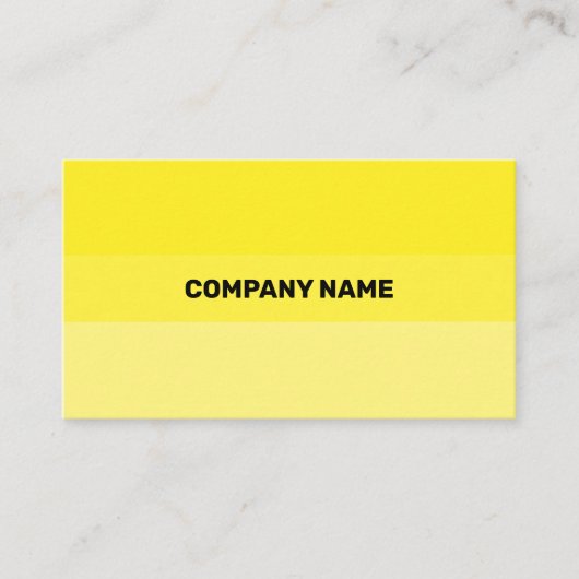 鮮黄色の透コンテンポラリー過性 名刺 (正面)