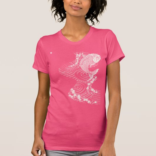 鯉とさくらんぼの花鯉桜 Tシャツ (正面)