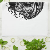 鯉と水 キッチンタオル (折り畳み)