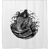鯉と水 シャワーカーテン (正面)