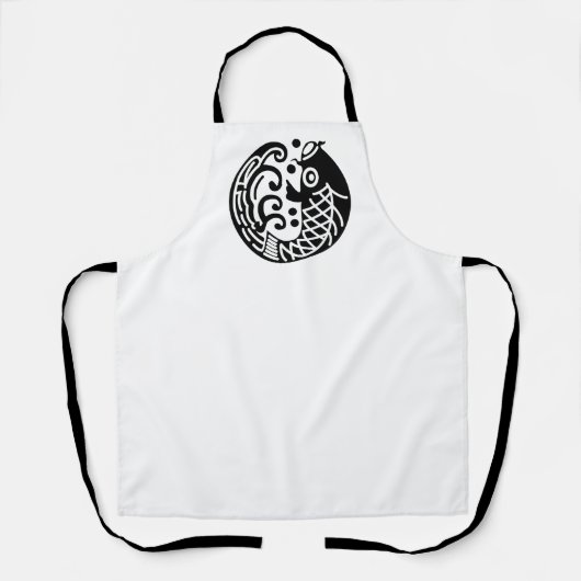 鯉と波 エプロン (正面)