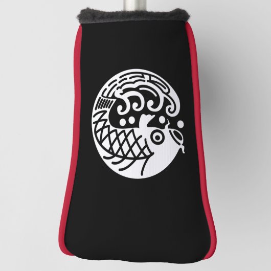 鯉と波 ゴルフヘッドカバー (回転90)