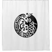 鯉と波 シャワーカーテン (正面)