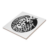 鯉と波 タイル (側面)